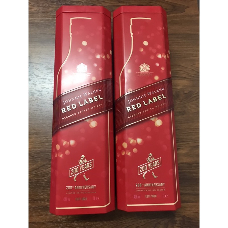 ของสะสม กล่องโลหะ กล่องใส่เหล้า Red Label