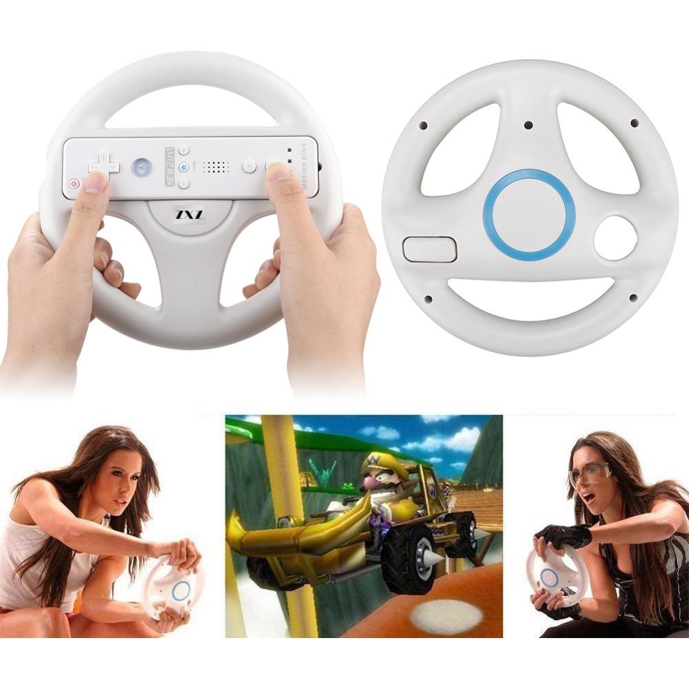 2Pcs Game Racing Steering Wheel for Nintend Wii for Mari o Kart Remote ...