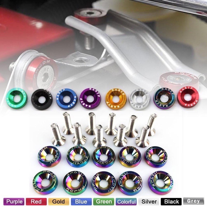 JDM รหัสผ่าน Japan Screw M6 สําหรับรถยนต์และรถจักรยานยนต์