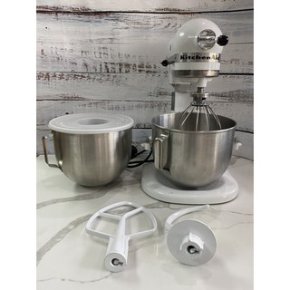 เครื่องKitchenAid มือสอง KitchenAid Heavy duty 2 โถ สีขาว white 4.8 L ***มีฝาครอบพลาสติก สภาพ 90%