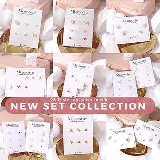 Mi.amorte ♡ ต่างหูก้านเงินแท้ S925 ♡ Set collection