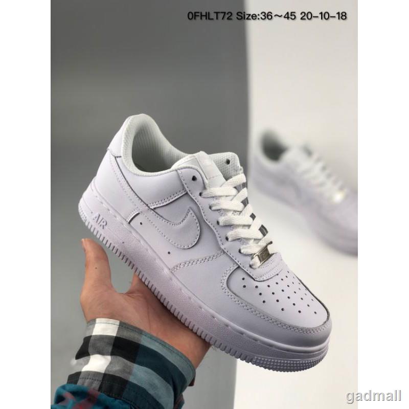 nike af1 all white low
