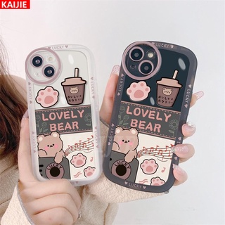 เคสซิลิโคนนิ่ม ลายหมี แมว PAWS สําหรับ OPPO A57 2022 A15 A16 A94 A16K A54 A53 A31 A5 A9 2020 A12 A5S A7 A3S A52 A83 A92 A37F F7 F9 A1K F1s Reno 5F