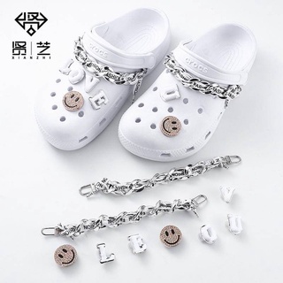 【💝Ooyoudo】【Smile 9 ชิ้น】INS crocs charms อุปกรณ์เสริม jibz ชุดหัวเข็มขัด ตกแต่ง【แตะผู้หญิง jibbitz อุปกรณ์เสริม】