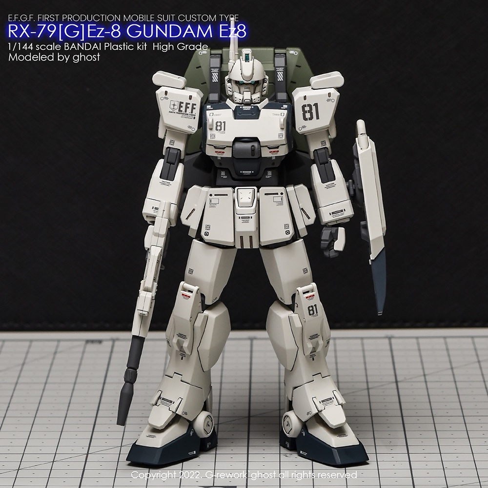 Water Decal [HG] 08TEAM RX-79[G]Ez-8 GUNDAM ของแท้จาก G-Rework