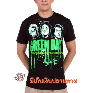 เสื้อยืดสีขาวเสื้อวง Green Day เสื้อยืด กรีนเดย์ เสื้อร็อค เสื้อทัวร์ เสื้อวินเทจ RCM1536S-4XL