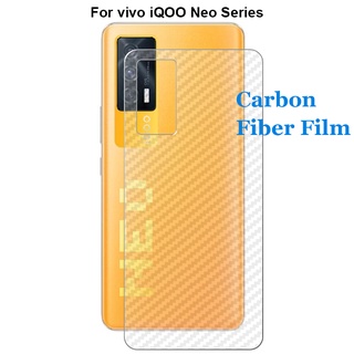 ฟิล์มกันรอยหน้าจอ คาร์บอนไฟเบอร์ 3D สําหรับ vivo iQOO Neo5 Neo6 Neo3 Neo 7 6 5 S SE Lite Racing 3 5G