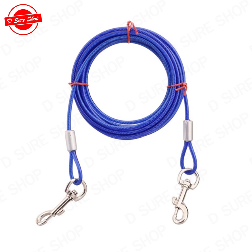 สายจูงสุนัขพันธุ์ใหญ่  แข็งแรงปลอดภัย เคลือบ PVC ( Dog leash 4.5 M.)