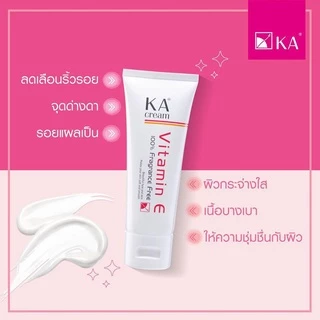 KA CREAM 60 g. เคเอ ครีม ครีมบำรุงผิว วิตามินอี ช่วยดูแลผิวหน้าและผิวกาย ช่วยแก้ปัญหา รอยสิว ริ้วรอย