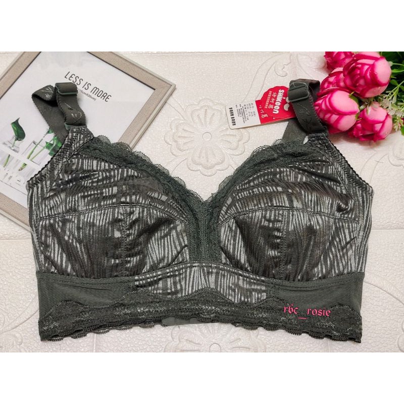 34f/75f SHIKEEN PLUS SIZE BRA - NON-WIRED 5 ตะขอ