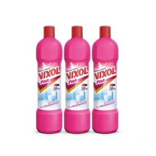 (แพ็ค 3) Vixol Pink Duo Action Bathroom Cleaner วิกซอล พิ้งค์ ผลิตภัณฑ์ล้างห้องน้ำ สูตรดูโอ้ แอคชั่น 450 มล.