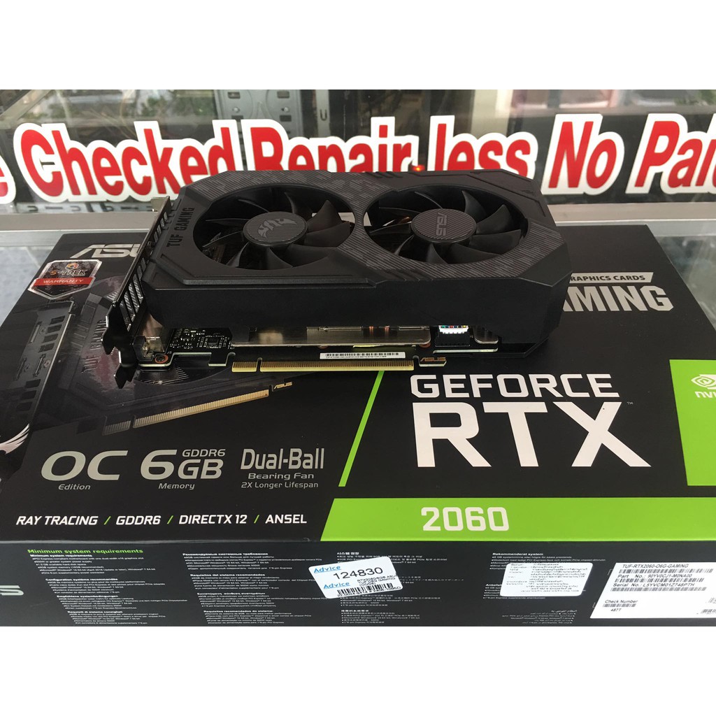 Asus Tuf Rtx2060 Oc Gaming 6gb Gddr612001920220413 Cyber104 Thaipick 2615