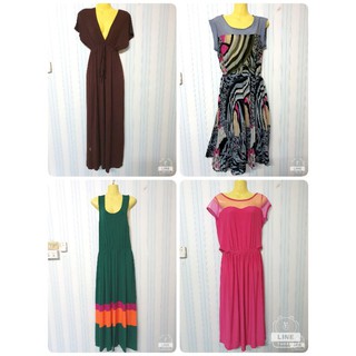 Maxi dress ชุดเดรสยาว มือสอง สภาพดี ราคาถูกพร้อมส่ง