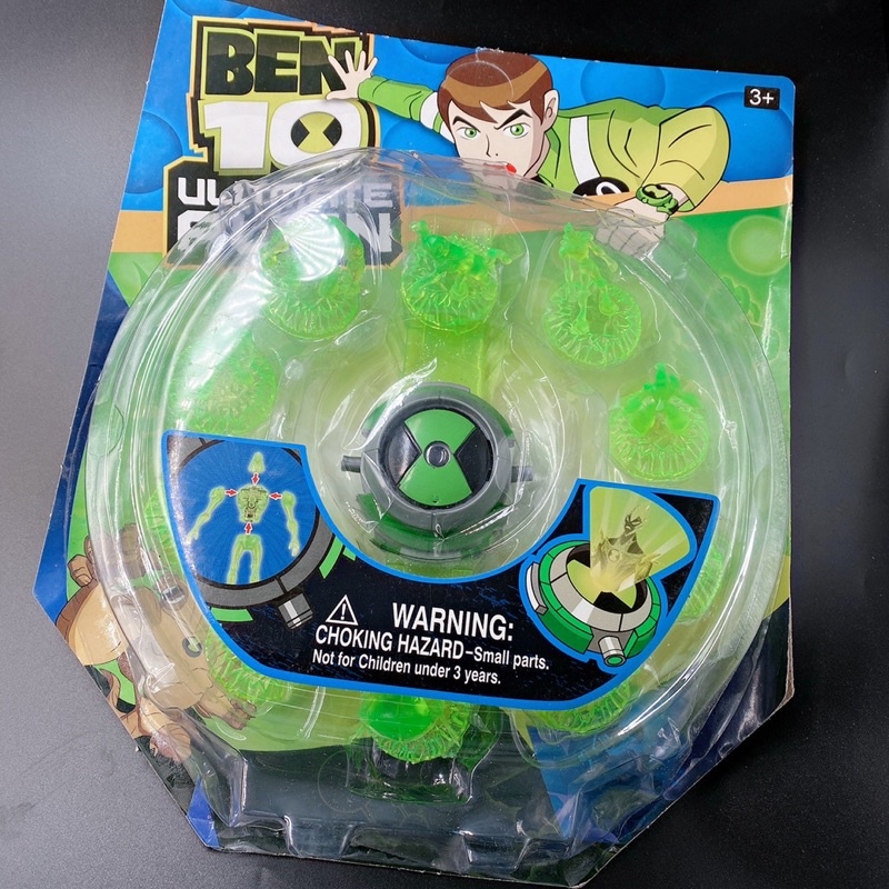 นาฬิกาข้อมือเด็กเล่น ออมนิทริกซ์ มี2สี ขาว กับเขียว แปลงร่างเบนเทน มีไฟ มีเสียง