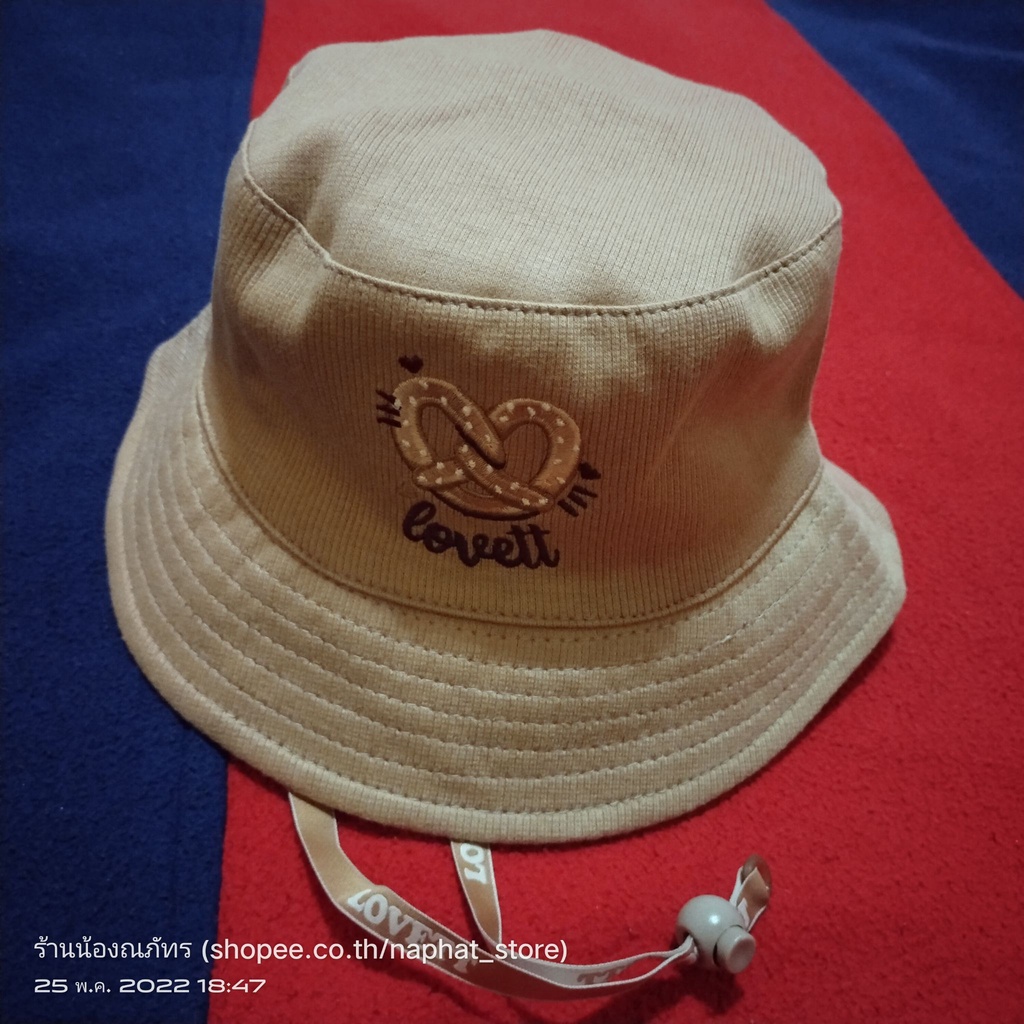 หมวกคุ๊กกี้สีน้ำตาล ไซส์ M ของใหม่ 11 Cookies - Bucket Hat (Hazelnut) Babylovett