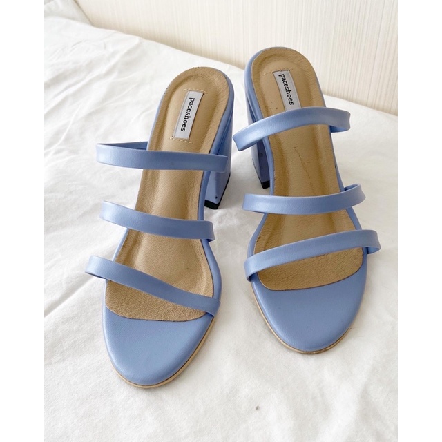 รองเท้าส้นสูงPaceshoes สีbaby blue