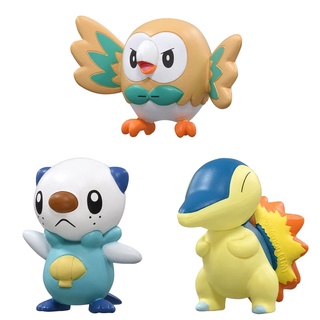 [Direct from Japan] TAKARA TOMY Pokemon Moncolle EX Cyndaquil Rowlet Oshawott set Japan import NEW