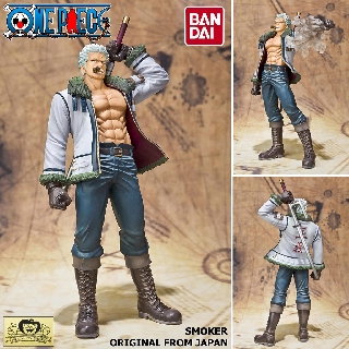 Model Figure งานแท้ Original ฟิกเกอร์ โมเดล Bandai แมวทอง One Piece วันพีซ เต็มพิกัดสลัดจอมลุย Smoker สโมคเกอร์ วันพีช