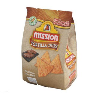 Mission Bbq Flavoured Tortilla Chips 170g มิสชั่น รส รสบาร์บีคิว 170 กรัม