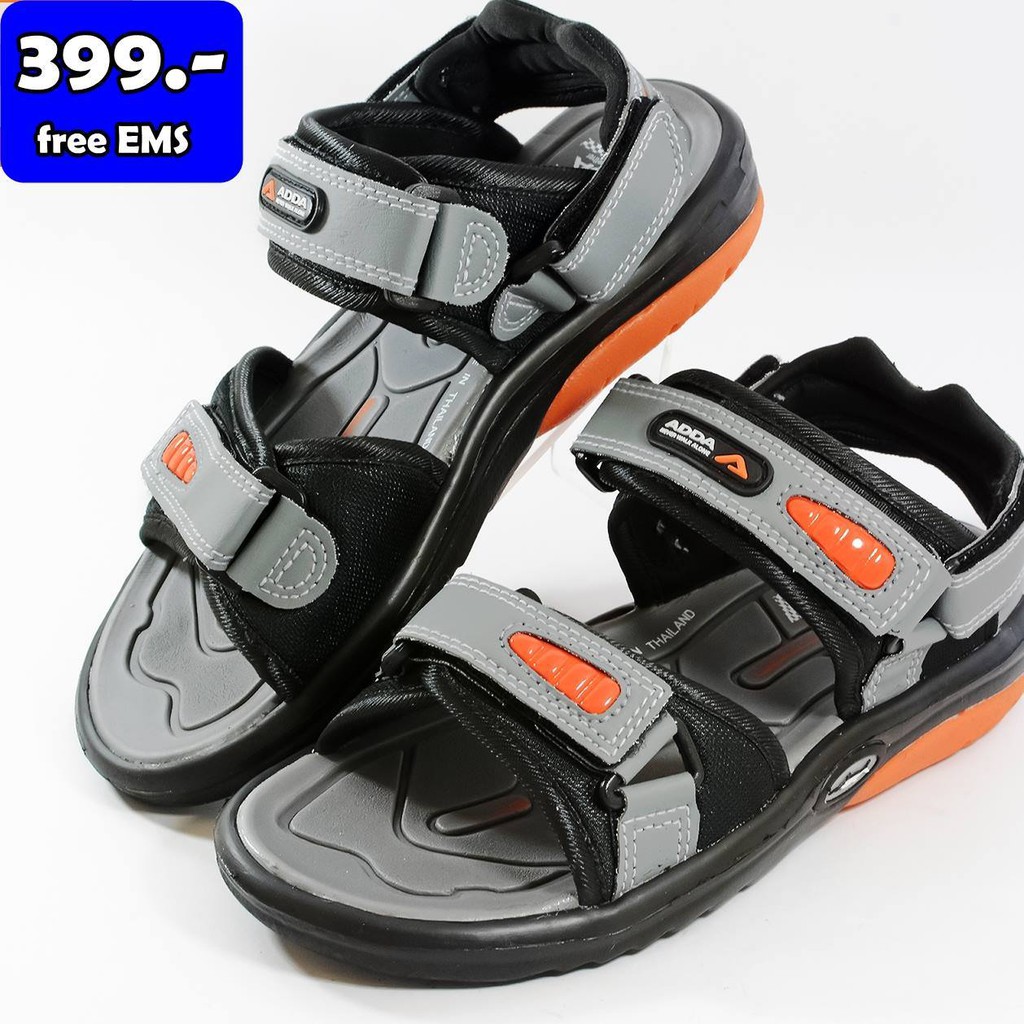 รองเท้ารัดส้นชาย ADDA รุ่น 2N36 สีเทา