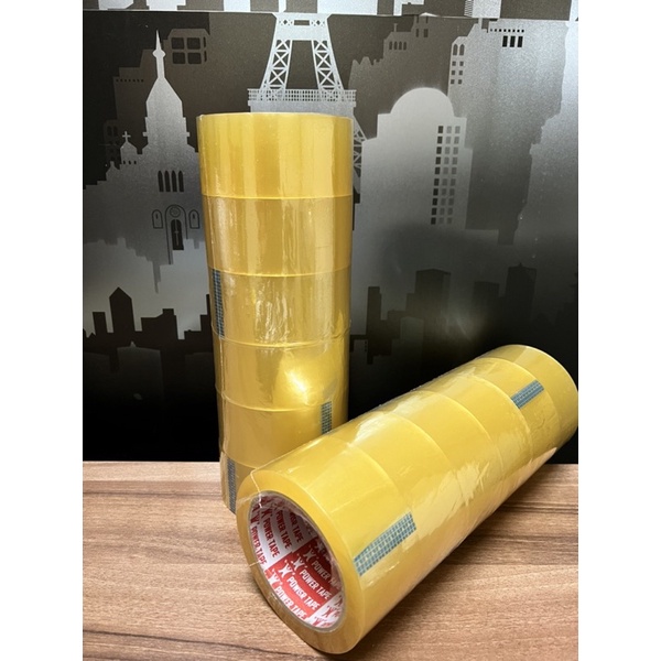 เทปกาวเหนียว Power Tape ใสและขุ่น ยกแถว