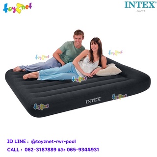 Intex ที่นอนเป่าลมไฟฟ้า พิลโล่เรสท์ คลาสิค - ควีน (1.52 x 2.03 x 0.30 ม.) รุ่น 66781