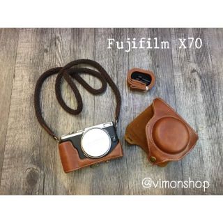 เคสกล้อง Fuji X70  เคสหนัง พร้อมส่ง