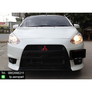 ชุดแต่งสเกิร์ตรอบคันมิราจ Mitsubishi Mirage EVO-X จาอTp-Autopart