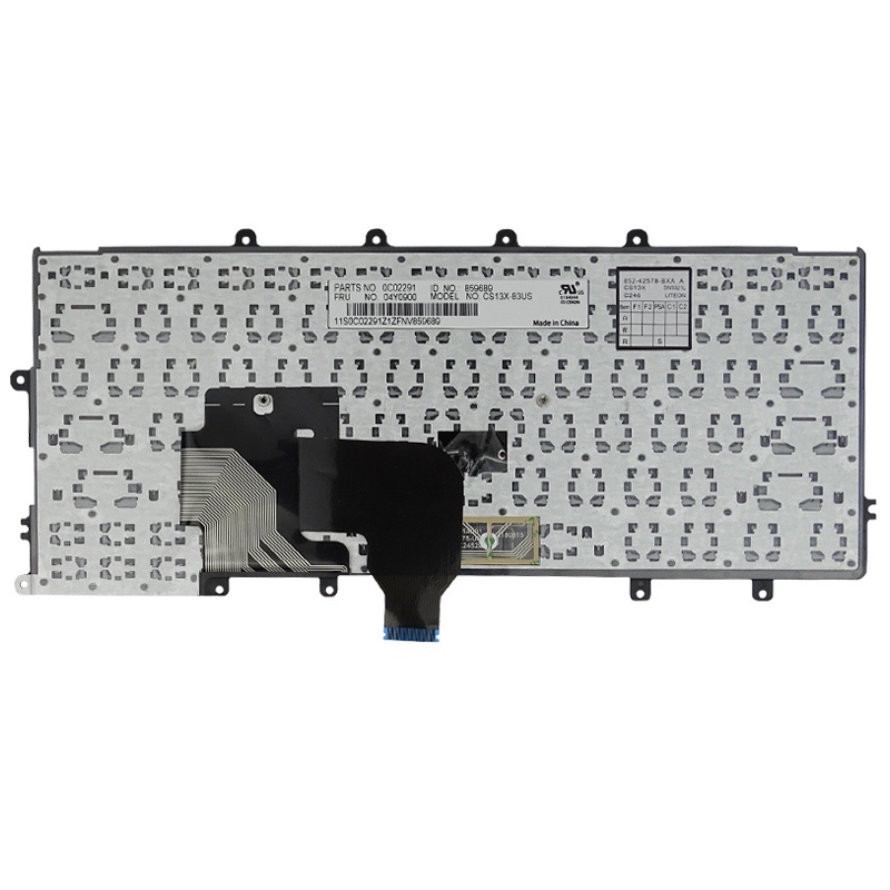คีย์บอร์ดโน้ตบุ๊ก US สําหรับ Lenovo ThinkPad X240 X240S X250 X250S X260 X270 04Y0900 04Y0938 04X017 04X0213 04X0177 #8