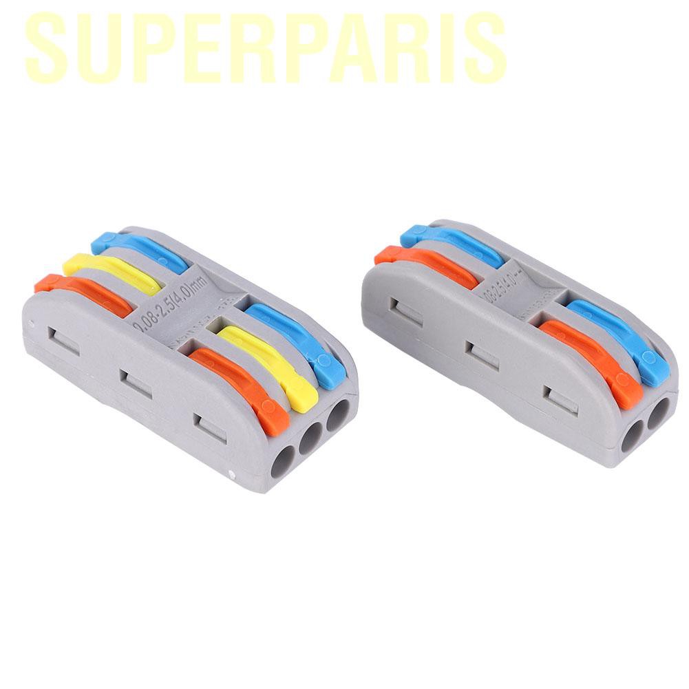 Superparis 58Pcs Compact Wiring Connector Conductor PCT 11~28AWG with ...