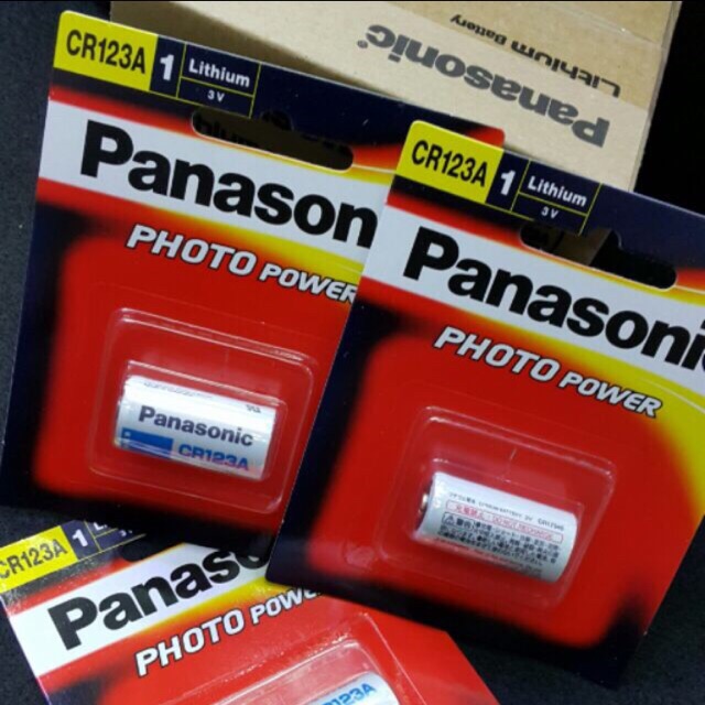 ถ่าน  Panasonic CR 123A ( ของเเท้ )