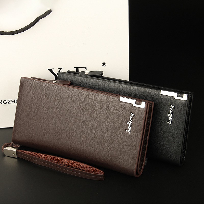 Long Wallets 140 บาท Wardrobe M23 กระเป๋าผู้ชาย กระเป๋าสตางค์ใบยาว ผลิตจากหนังPU – M23 Men Bags