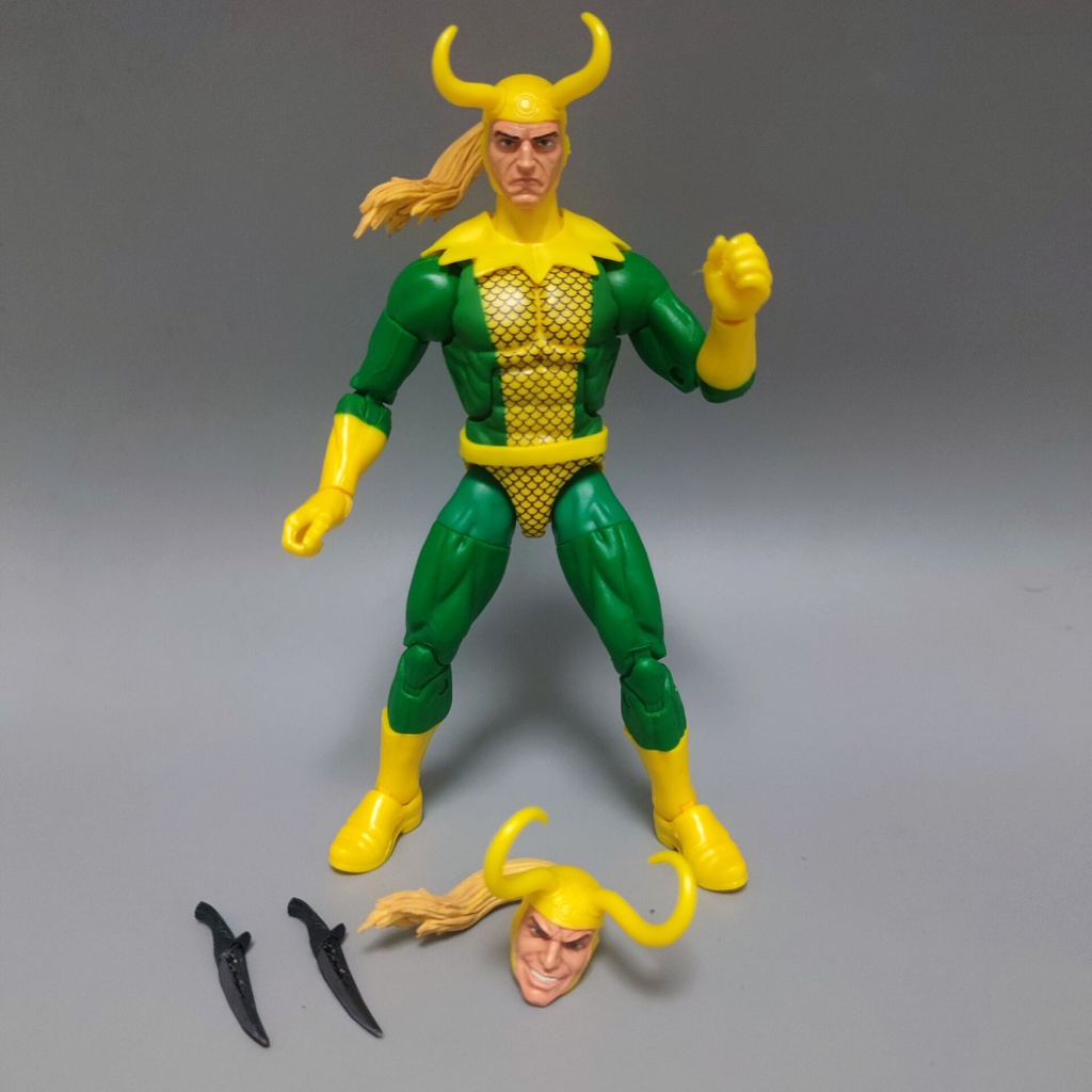 Marvel Legends Retro Comic Version Loki Dagger Unpainted 20 ซม.Action Figure