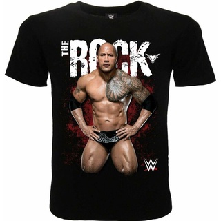 เสื้อยืด พิมพ์ลาย The Rock Maglia Nera E Manica Corta Wrestling Ragazzo คุณภาพสูง สวมใส่สบาย เหมาะกับของขวัญ สําหรับยิมส