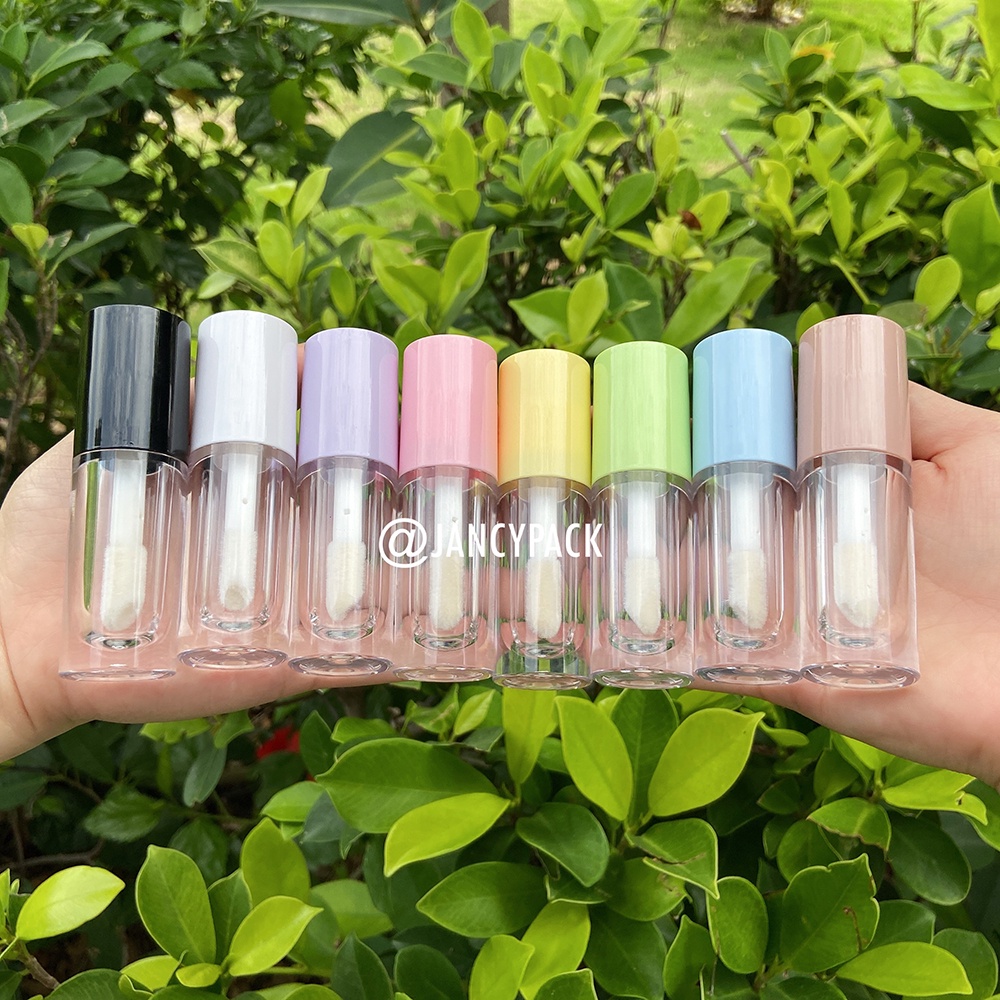 หลอดเปล่า ขนาดใหญ่ 6.5 มล. สีม่วง สีเหลือง สีชมพู สีขาว สําหรับใส่ลิปกลอส