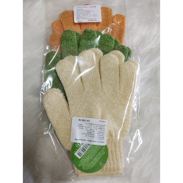 พร้อมส่ง The body shop Bath Glove ถุงมือใส่อาบน้ำขัดผิว