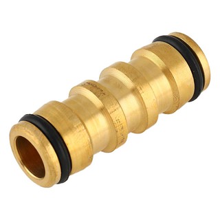ข้อต่อสายยาง ข้อต่อสองทาง SPRING NB-B2-WAY 5/8 นิ้ว อุปกรณ์รดน้ำต้นไม้ สวน อุปกรณ์ตกแต่ง BRASS HOSE FITTING SPRING NB-B2