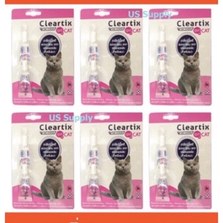 (ถูกสุดๆ) Cleartix แมว หยดป้องกันและกำจัดเห็บหมัดแมว (หมดอายุ 08/2025)