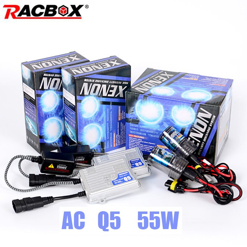 55W Quick Start Ballast HID Bulb Retrofit Xenon Conversion Kit H1 H3 H7