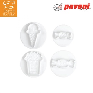 Pavoni NO3021 Dough Cutter Kit Sweets 4 Pcs /ที่ตัดคุกกี้