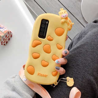 Cartoon Sika Deer OPPO Reno4 Reno Z 2F 3 3Pro 4 4Pro Realme XT X2 Pro K3 F5 F11 เคสมือถือ Soft TPU Case เคสโทรศัพท์ กวางซิก้า เคสซิลิโคน Funny Cute Silicone