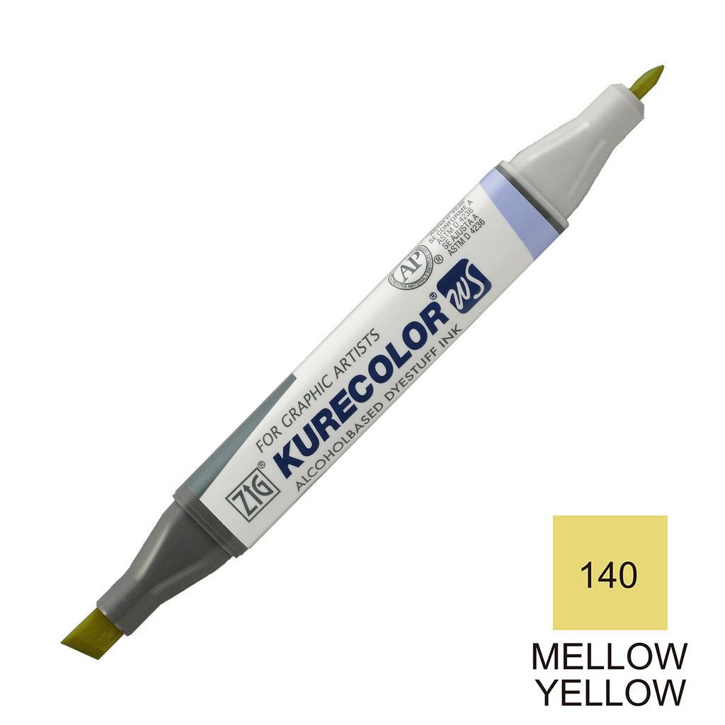 ZIG Kurecolor Twin WS - 140 สีเหลืองกลมกล่อม KC-3000N/140