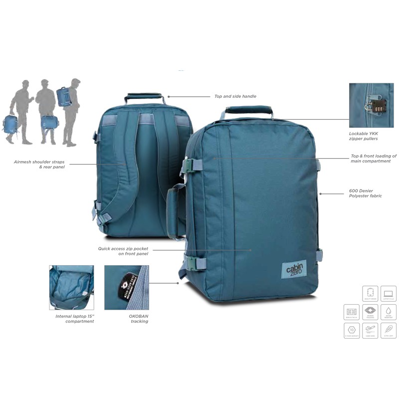 Cabin Zero: Classic 44L กระเป๋าเป้สะพายหลัง