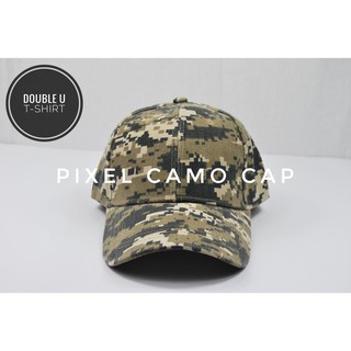 ออกใบกำกับภาษีได้ - หมวกแก๊ปลายทหาร ( PIXEL CAMO CAP )