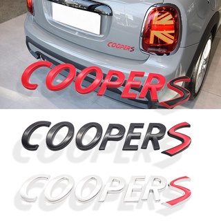 สติกเกอร์ตราสัญลักษณ์โลหะ 3D ติดท้ายรถยนต์ อุปกรณ์เสริม สําหรับ Mini Cooper S R55 R56 R57 R58 R60 R61 F55 F56 F60