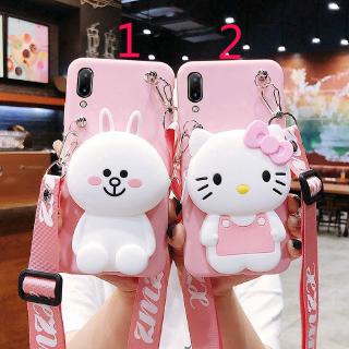 Samsung M10 A10 A20 A30 A40 A50 A60 A70 A80 A9 PRO A6 A9 2018 Cartoon Wallet Bunny Soft Phone Case เคสมือถื