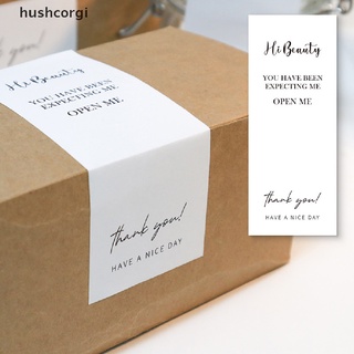 [hushcorgi] สติกเกอร์ฉลาก Thank You ขนาดเล็ก สําหรับติดตกแต่งบรรจุภัณฑ์ 30 ชิ้น