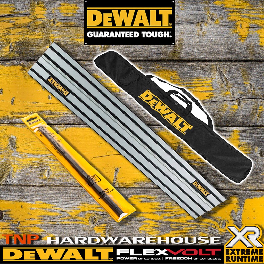 DEWALT รางเลื่อยวงเดือนไร้สายDCS520NT ยาว 100 ซม. รุ่น DWS5021 กระเป๋าเก็บราง Track Saw 150 ซม. DWS5025