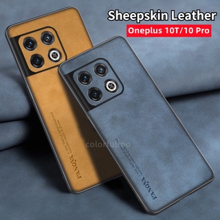 เคสโทรศัพท์มือถือหนังแกะนิ่ม ผิวด้าน กันกระแทก หรูหรา สําหรับ Oneplus 10T 10 T 10Pro 5G