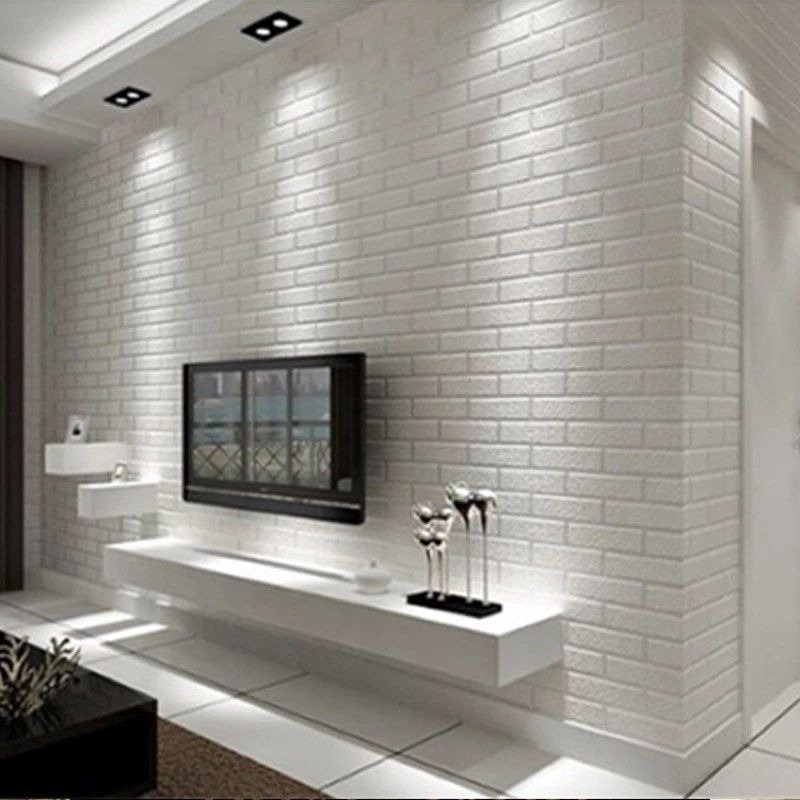 วอลเปเปอร์ วอลเปเปอร์ติดผนัง หนา 4 มม. 70*77cm วอลเปเปอร์ติดผนัง 3d wallpaper ลายอิฐ กันกระแทก มีกาวในตัว 1 แผ่น #A025 thumbnail 6